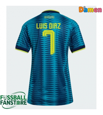 Kolumbien Luis Diaz #7 Replik Auswärtstrikot Damen WM 2026 Kurzarm